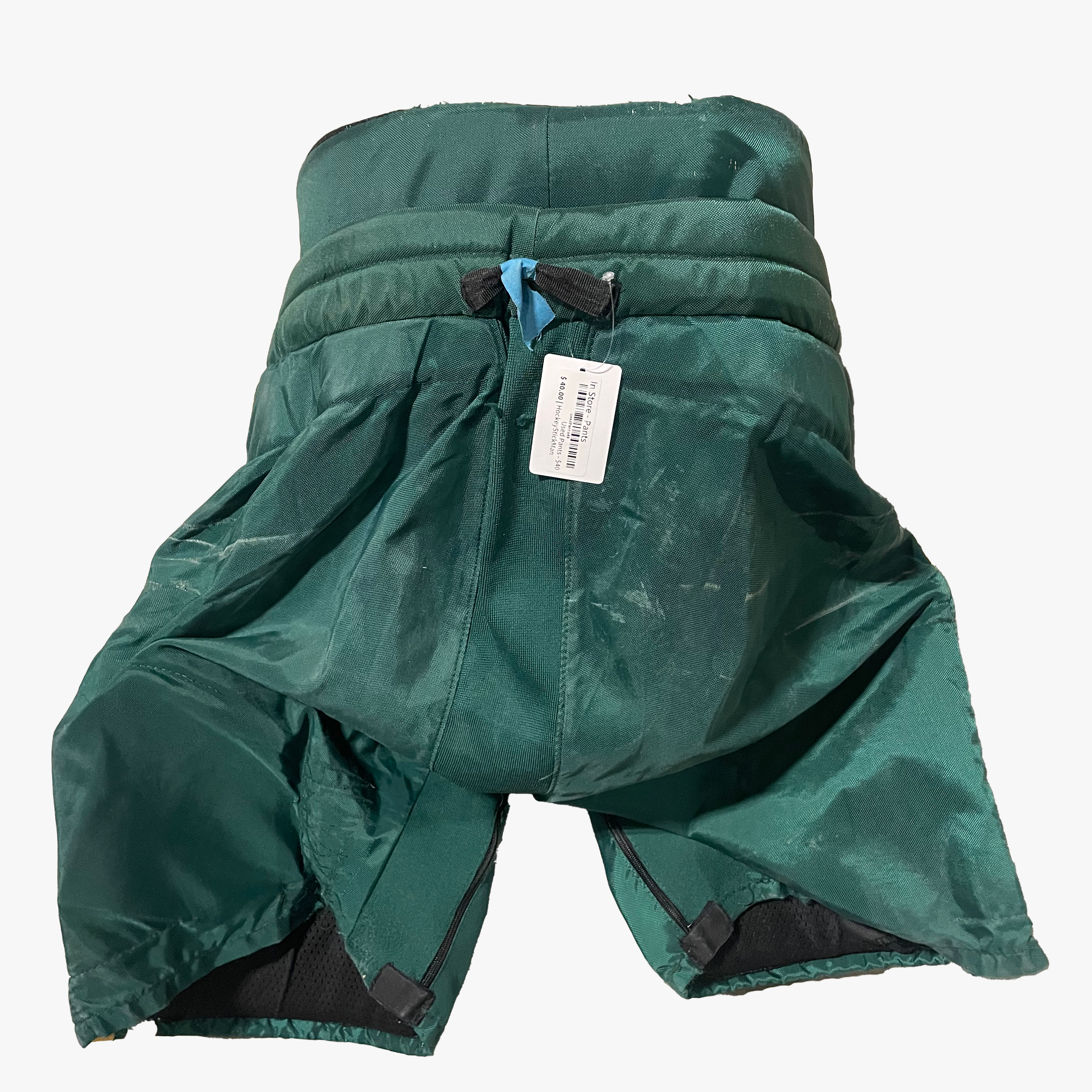 Bauer Supreme - Pantalon de hockey d'occasion NCAA (vert/jaune)